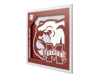 Mississippi State Bulldogs Wall Art | Mississippi State Bulldogs Sign |Mississippi State Bulldogs  Wall Hanging 12x12
