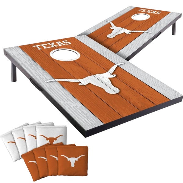 Texas Longhorns Cornhole Boards 2x3 (Officially Licensed) Carry Case, Board Covers and Score Tower Add-Ons