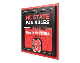 North Carolina State Wolfpack Wall Art | North Carolina State Wolfpack Sign | (Officially Licensed) 12x12