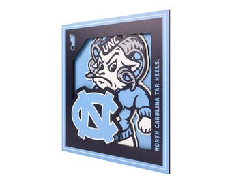 North Carolina Tarheels Wall Art | North Carolina Tarheels Wall Sign| North Carolina Tarheels Wall Hanging 12x12