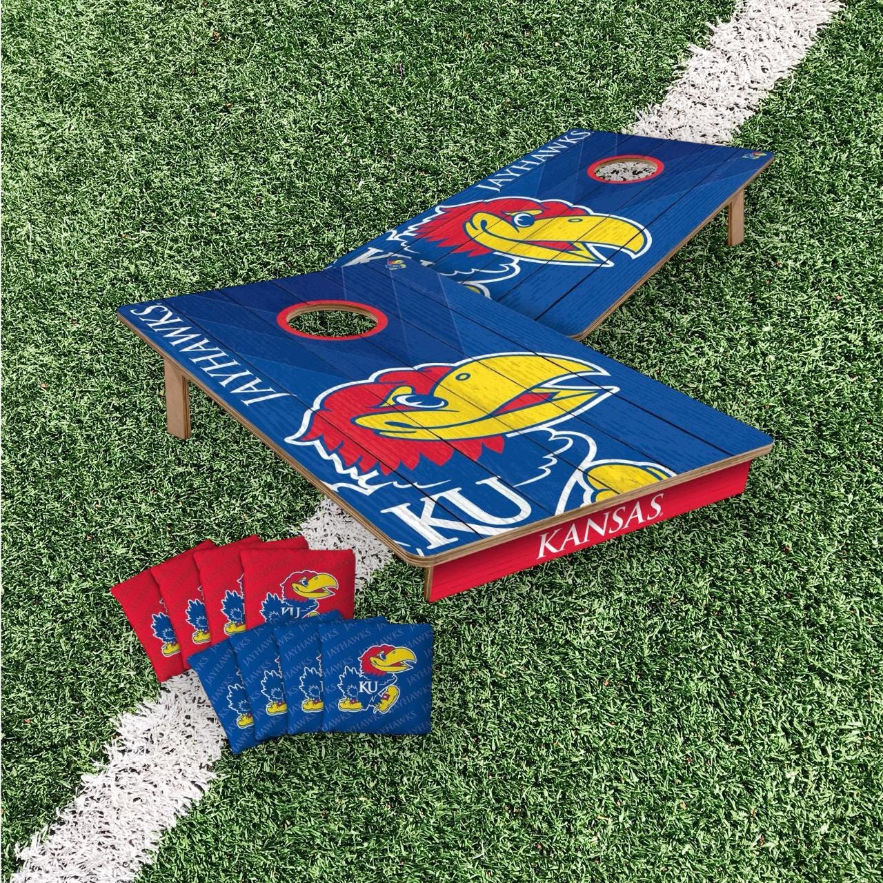 Kansas Jayhawks Cornhole Boards 2x3 (Officially Licensed)