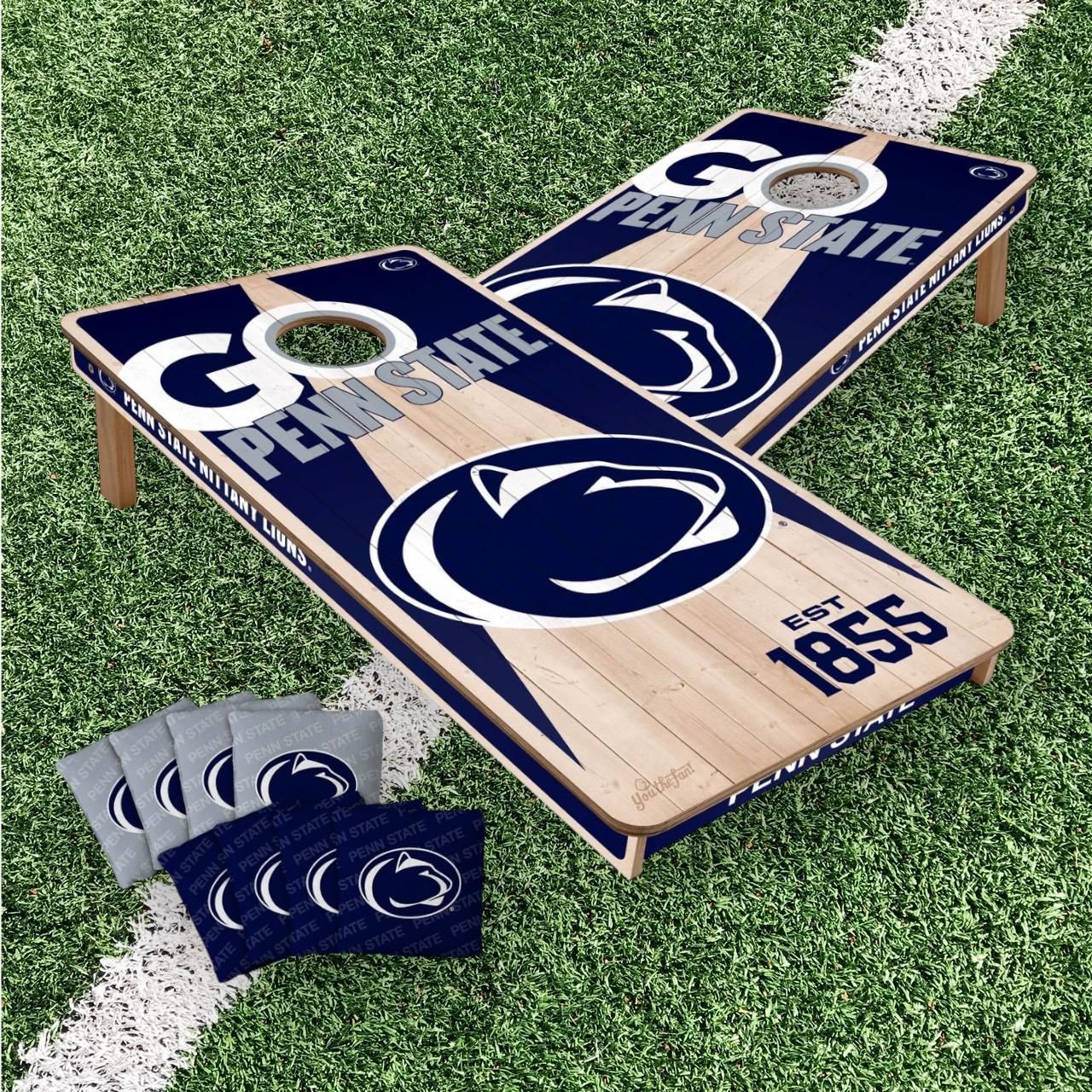 thumbnail image 2 of 8 Penn State Nittany Lions Cornhole Bean Bags – Waterproof, Washable, All-Weather (Handcrafted USA) 2 of 2