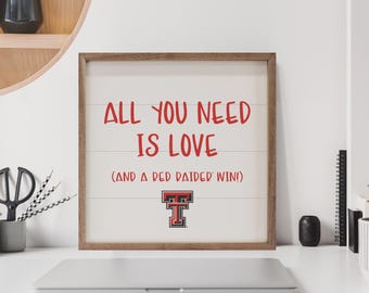 Texas Tech Red Raiders  Wall Art | Texas Tech Red Raiders Artwork ( Officially Licensed)