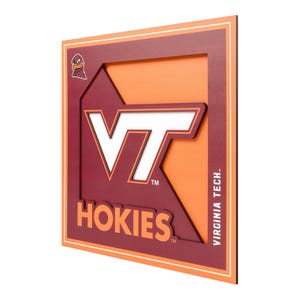Virginia Tech Hokies Wall Art | Virginia Tech Hokies Wall Sign| Virginia Tech Hokies Wall Hanging  12x12