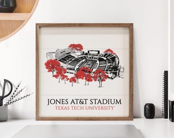 Texas Tech Red Raiders  Wall Art | Texas Tech Red Raiders Artwork ( Officially Licensed)