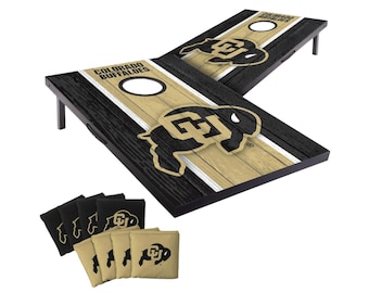 Colorado Buffaloes Cornhole Boards 2x3 (Officially Licensed) Carry Case, Board Covers and Score Tower Add-Ons