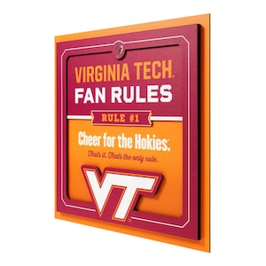 Virginia Tech Hokies Wall Art | Virginia Tech Hokies Wall Sign| Virginia Tech Hokies Wall Hanging  12x12