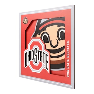 Ohio State Buckeyes Wall Art | Ohio State Buckeyes Wall Sign| Ohio State Buckeyes Wall Hanging 12x12