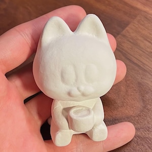 DIY color-your-own cat desk buddy