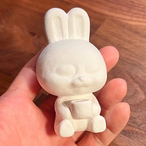 DIY color-your-own bunny desk buddy