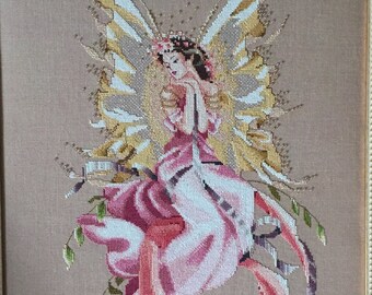 Titania ~ Framed Heirloom Quality Counted Cross Stitch Needlework Art