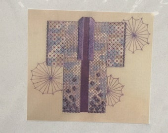 Laura J. Perin ~ Kimono Collection ~ Springtime ~ Charted Needlework Sampler Pattern