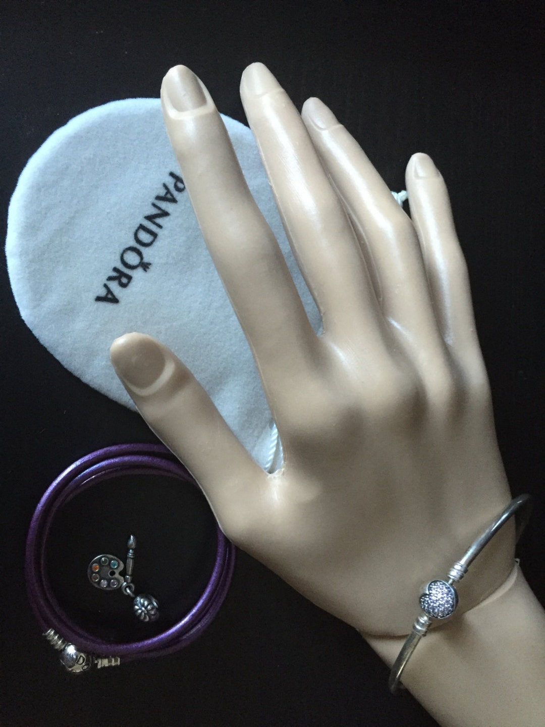 Pandora Circle of Love Bracelet Retired Etsy