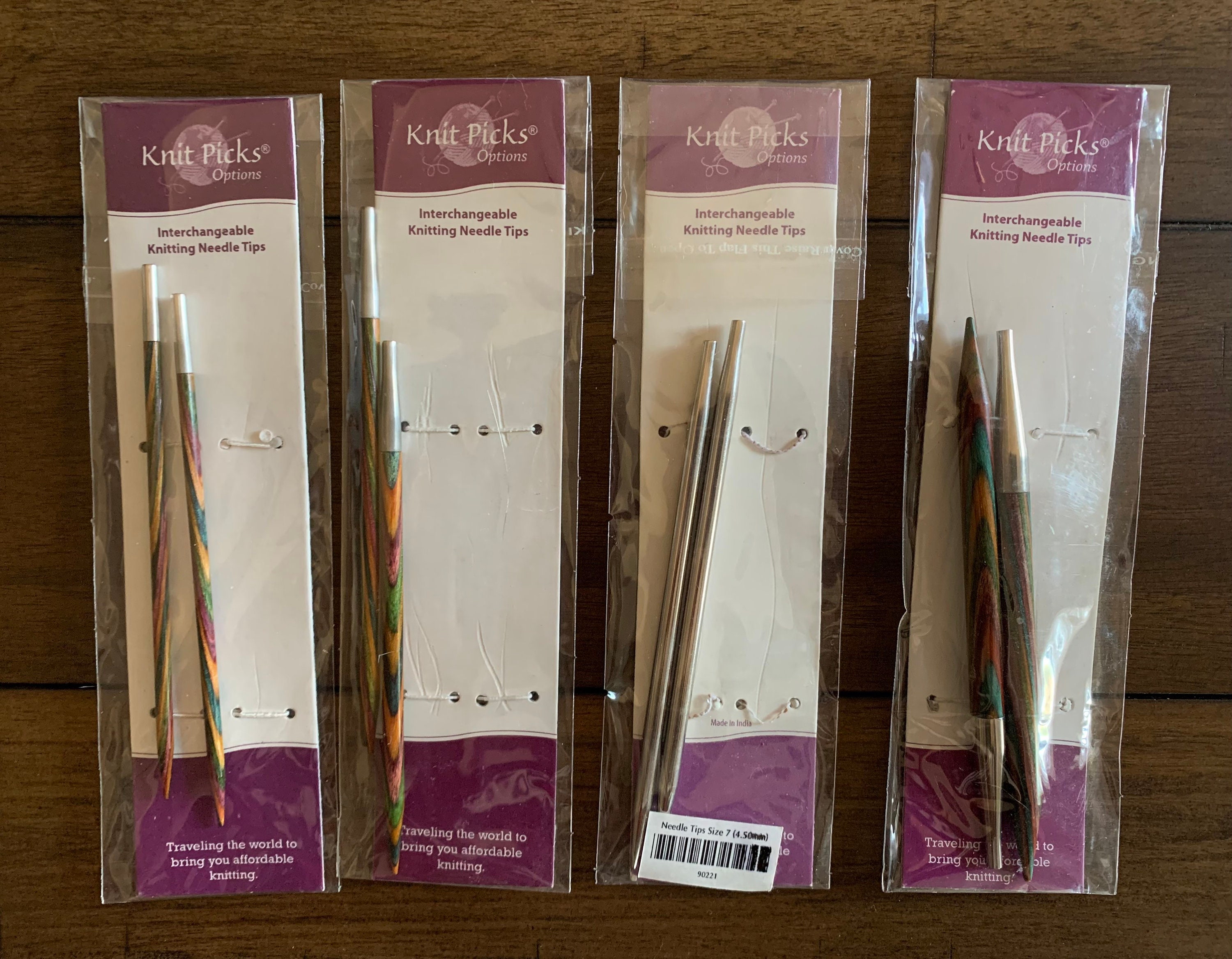 NEEDLEMASTER Interchangeable Circular Knitting Needle Set. 13 size tips  from 2 to 15 plus 4 different length cables and 2 connectors