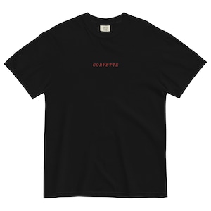 Corvette Embroidered Unisex garment-dyed heavyweight t-shirt