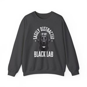 Black Lab Crewneck Sweatshirt,Lab Mom Shirt, Labrador Retriever Shirt, Comfort Colors Labrador sweater, Dog Mom crew, Labrador Dog Gifts