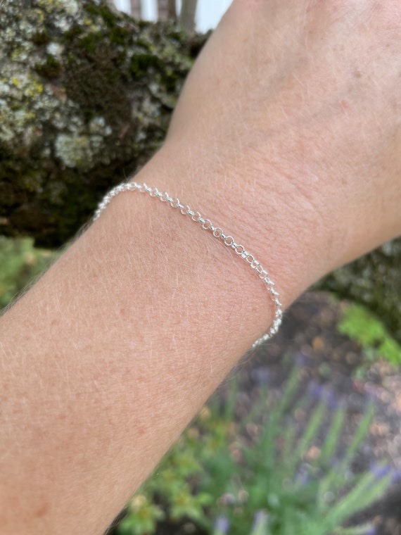 Sterling Silver Bracelet for Woman Dainty Silver Bracelet 