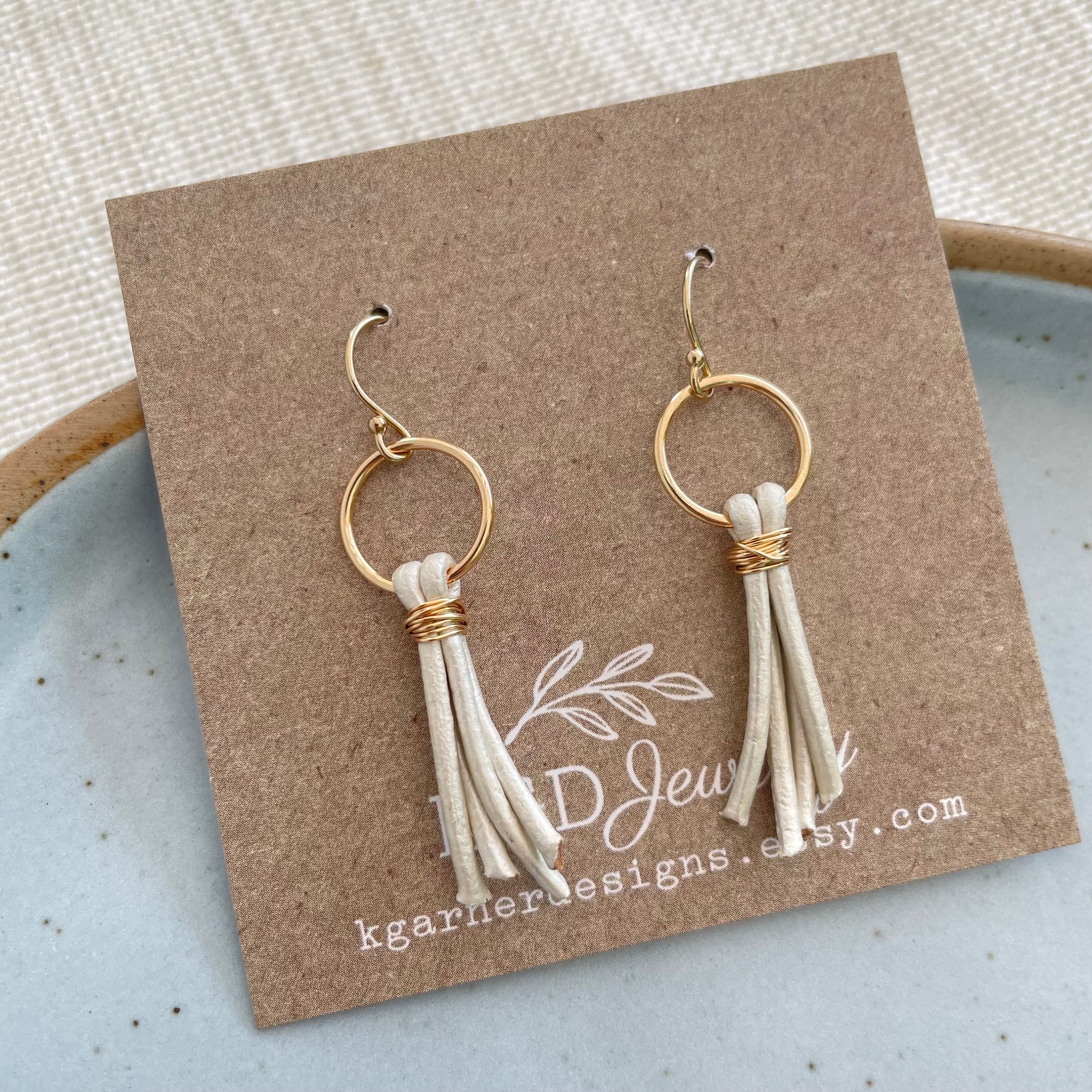 Mini Gold Tassel Earrings