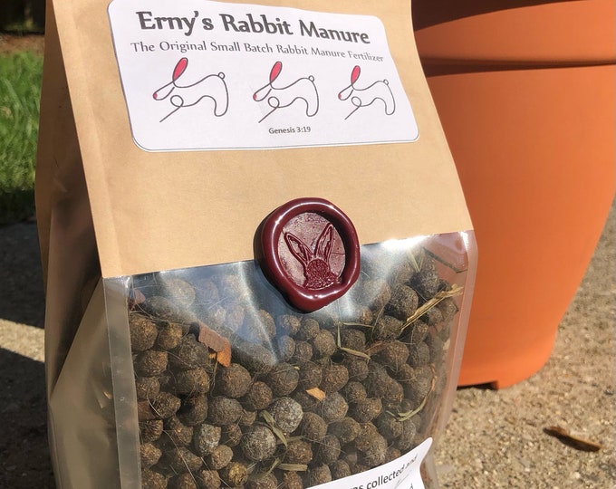 Organic Rabbit Manure Fertilizer: Natural Garden Compost (1.25lb Bag ...