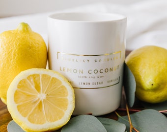Lemon Coconut Soy Candle
