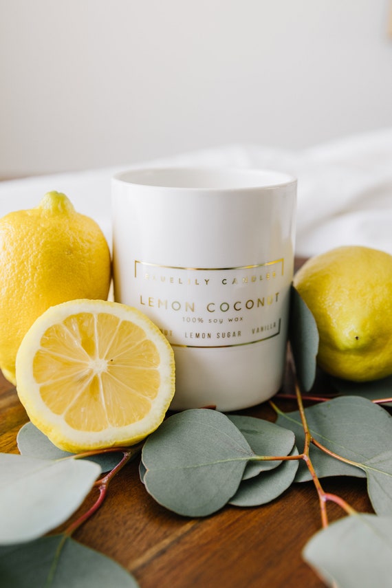 Lemon Coconut Soy Candle 