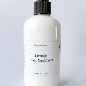 Acondicionador capilar de lavanda: aceite de oliva y aguacate, desenredante natural.