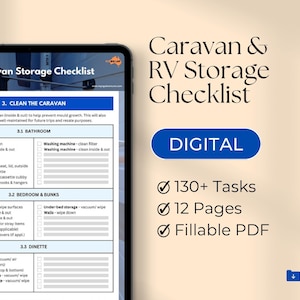 Checklist camperstalling digitale pdf, onderhoudsgids caravan, checklist camper, camperplanner, download reistrailer
