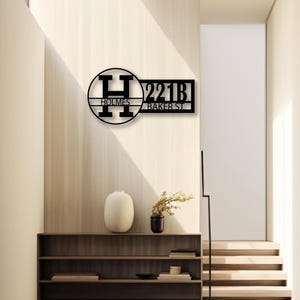 Modern Metal House Number Sign, Address Sign with Street Name House Number, Address Number with Street Name, Casa Name Sign, Villa Name Sign