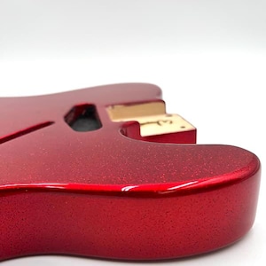 Warmtone Custom Guitars Tele Style Guitar Body “Red Sparkle”