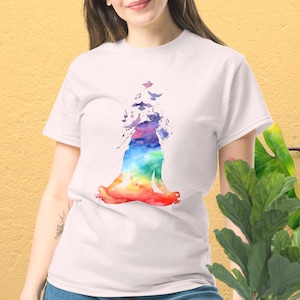 Meditation T-Shirt: Graphic Yoga Top - Mindfulness Zen Tee