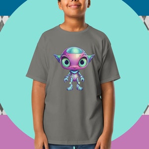 Alien T-Shirt- Graphic Alien Shirt - Outer Space Alien Tee - Extraterrestrial Shirt - Alien Lover Tee - Friendly Alien Tee - Spaceman Tee