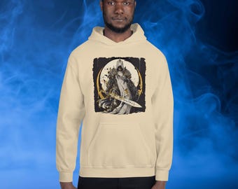 Samurai Warrior Katana Hoodie: Soft Unisex Graphic Sweatshirt