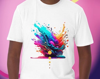 【ROMANTIC CROWN】25SU★ SPLASH PAINTING PIGMENT T-SHIRT ROMANTIC CROWN】25SU☆ SPLASH PAINTING PIGMENT T-SHIRT
