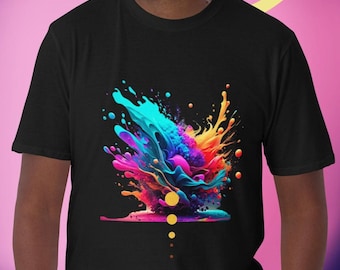 【関税・送料込】(3 colors) Artistic splash paint t-shirts 71nBYFO6G1L.jpg