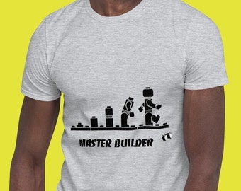 Master Builder T-Shirt: Building Blocks Robot Evolution Tee