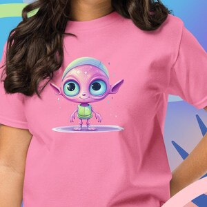 Alien T-Shirt- Graphic Alien Shirt - Outer Space Alien Tee - Extraterrestrial Shirt - Alien Lover Tee - Friendly Alien Tee - Spaceman Tee