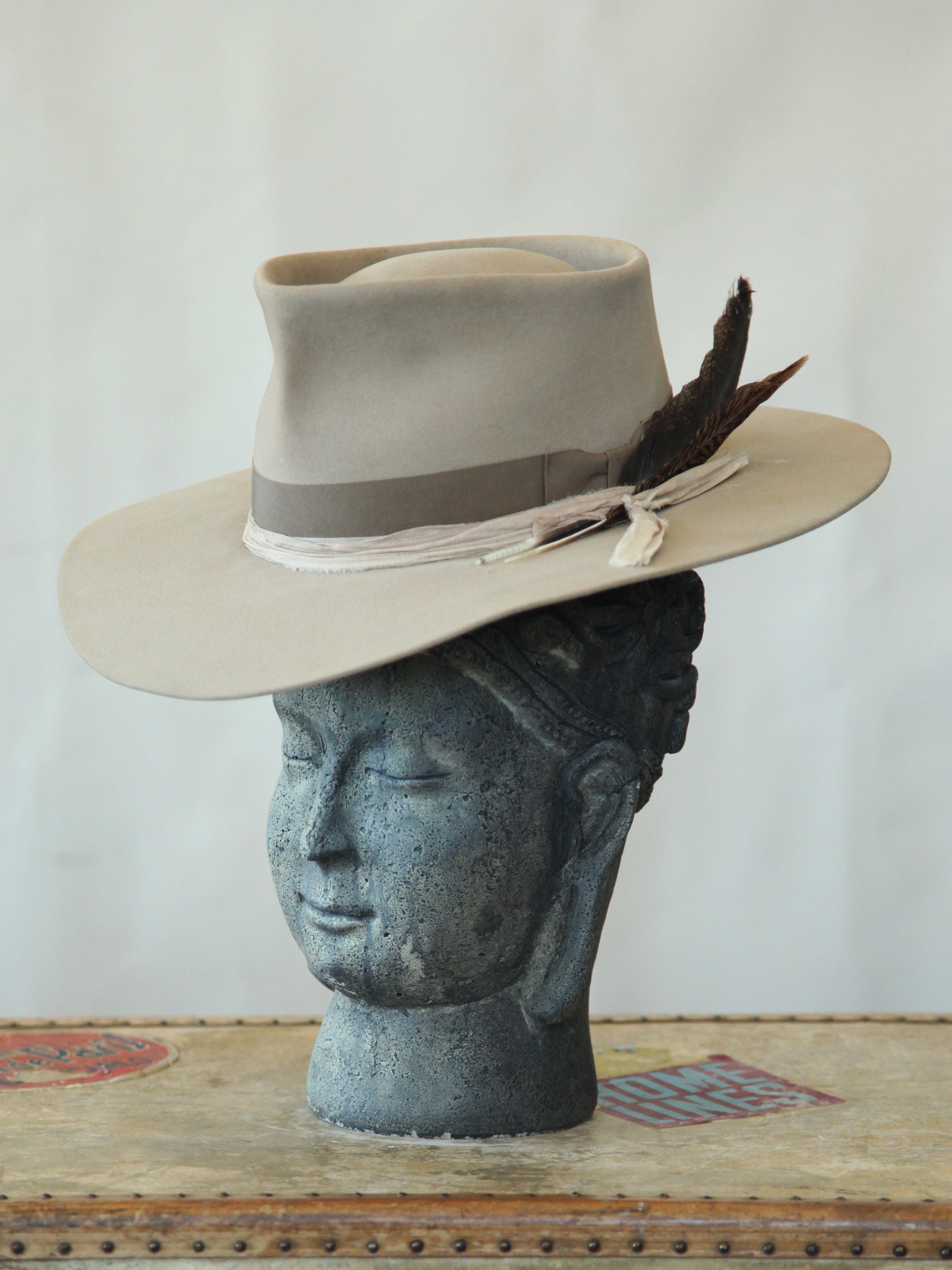 Mens Curl Brim Cowboy Hat - Etsy