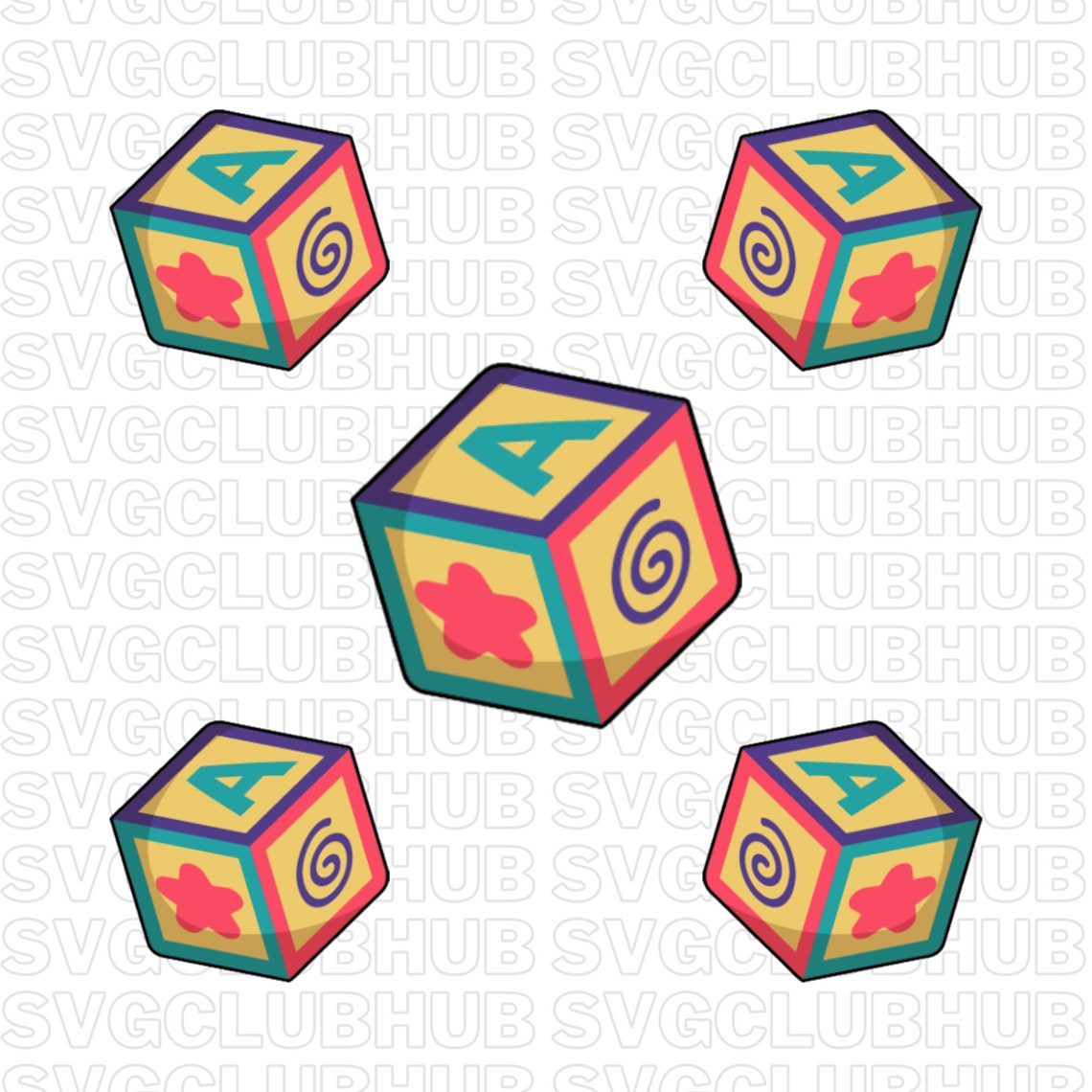 Block One Svg Blocks SVG, Blocks Toy SVG, Blocks Clipart, Blocks Vector File, Blocks ...