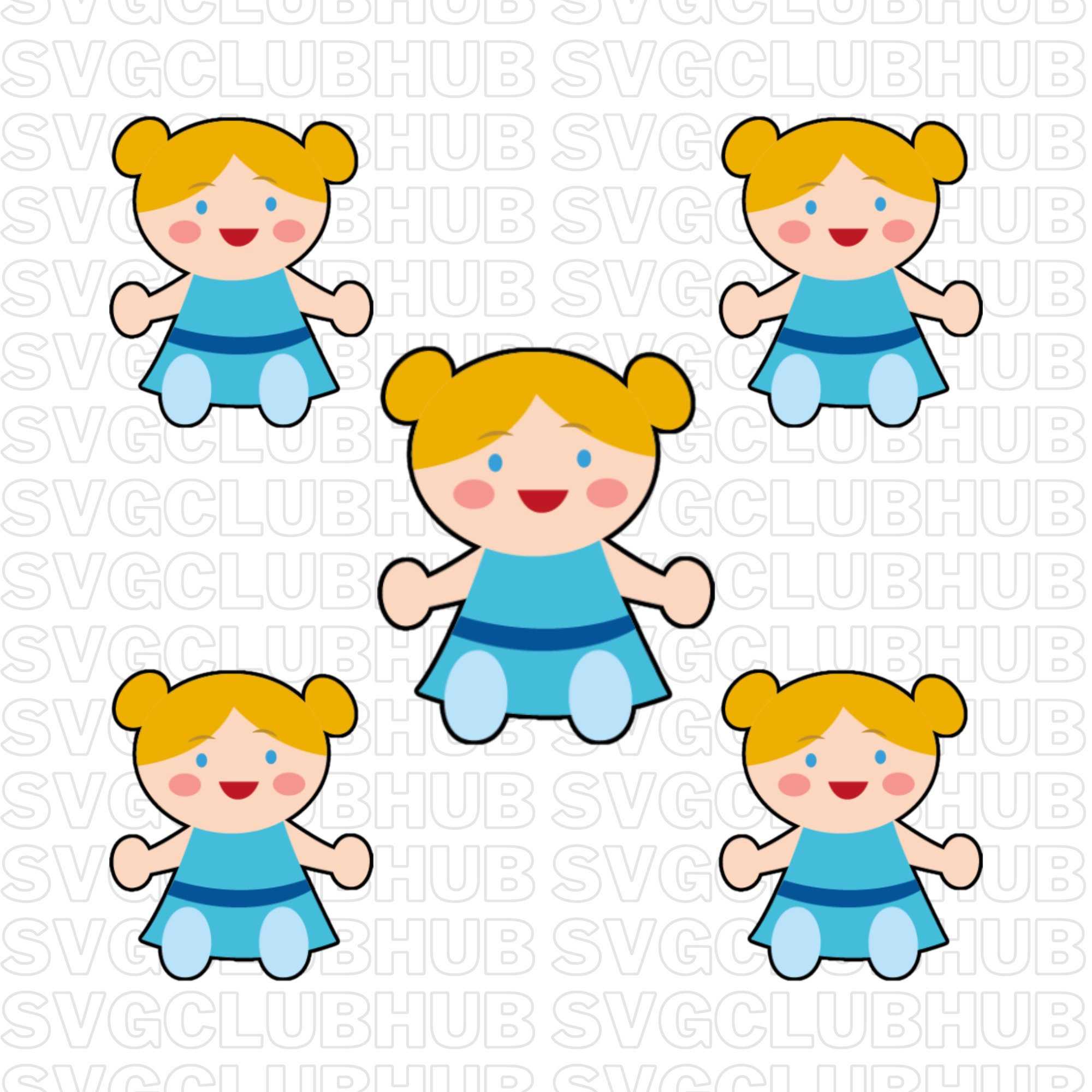 Doll SVG, Doll Toy SVG, Doll Clipart, Doll Vector File, Doll Cut Files ...