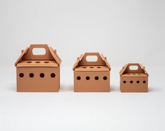 Minis Containers | Pack Box | Trashcan | Easter Egg | 3D Printed | Organize