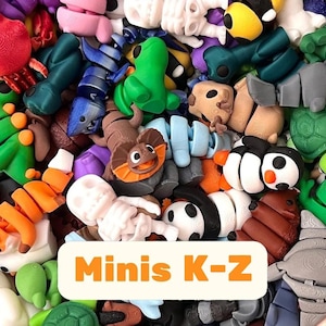 ミニ動物 | K-Z | リスト 2/2 | 自分で選ぶ | 3サイズ | 3Dプリントフィジェットトイ | 感覚刺激 | 関節式 | 小型 | まとめ買いギフト | 赤ちゃん動物