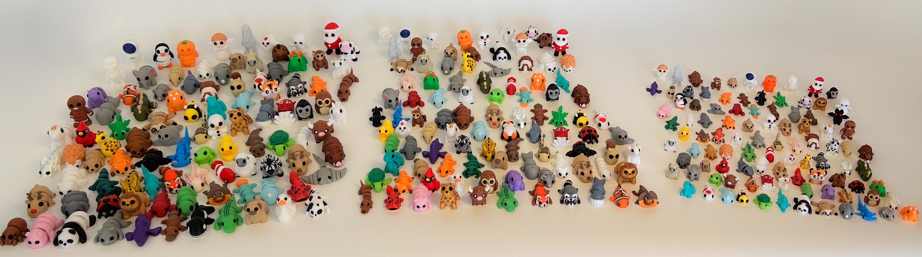 Mini Animals Mystery Packs | 3 Sizes | Articulating Tiny Animals | 3D ...
