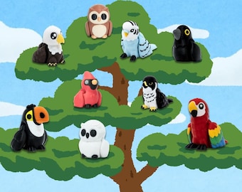Mini Animals | Birds | Pick Your Own | 3 Sizes | 3D Printed Fidget Toy | Sensory | Articulated | Tiny | Bulk Gifts