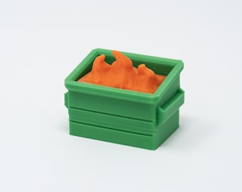 Dumpster Fire Clicker | Fidget toy | Decor | Garbage Fire | Funny