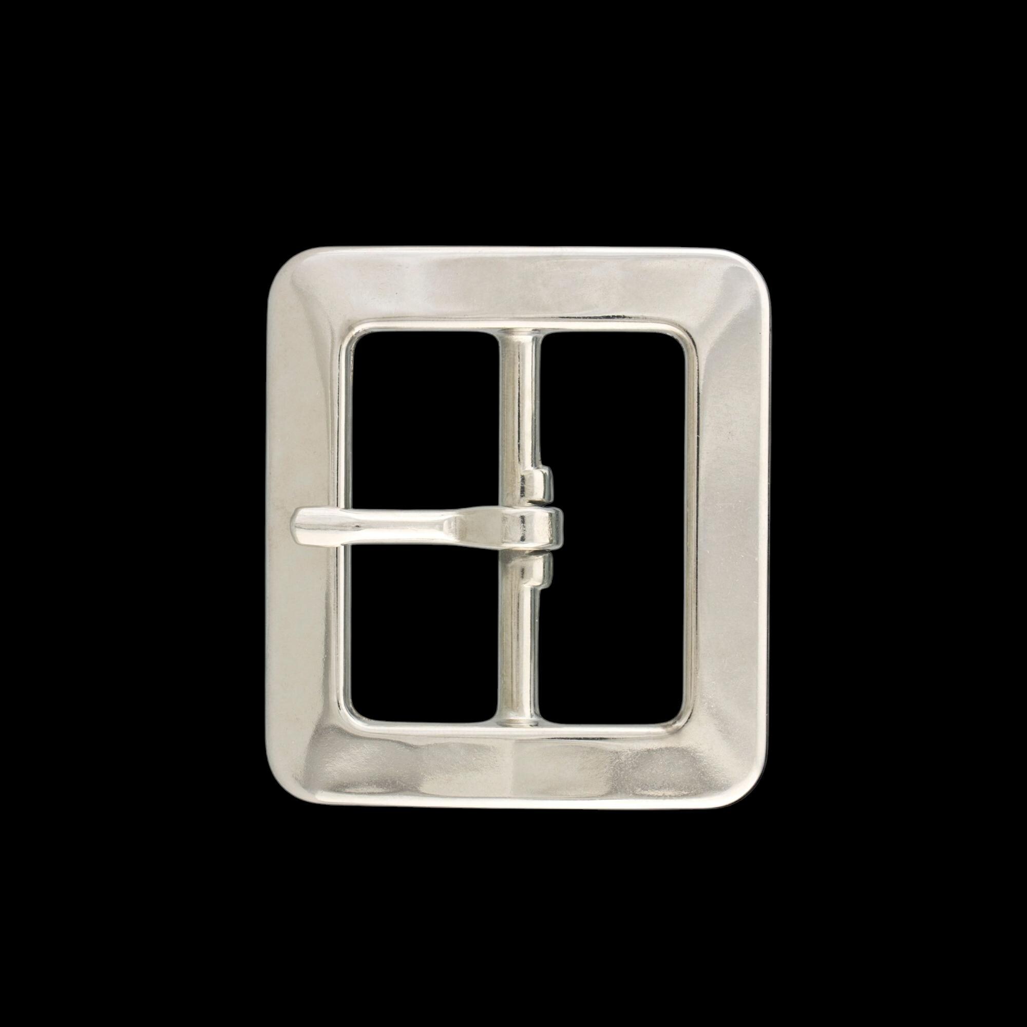 Ancienne Boucle De Ceinture Ou Bague En Argent 925 Avec Marcassites Et Grenat - Occasion