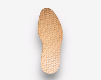 Embossed Leather Outsole Basket Weave 4.5/5mm Shoemaking Shoe Repair Replacement Sole JR Sole Vibram