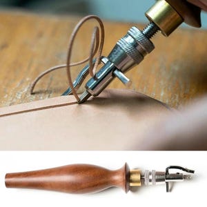 Stitch Groover Rosewood Handle Leather Sole Chanelling DIY Leather Craft Shoemaking