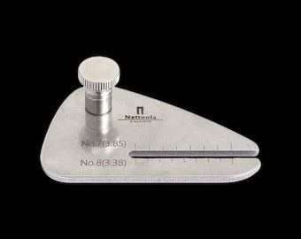 Nattools Stainless Steel Slotted Metal Plate for Leather Pricking