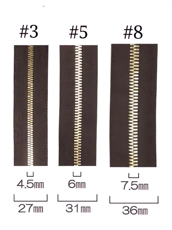 YKK Excella #5 Closed End Zipper Fasteners Made in Japan