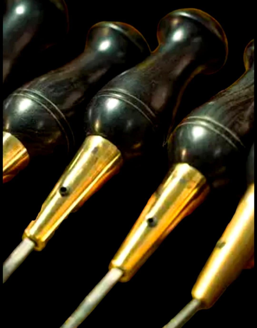 Shoe Making Awls High Quality Shoemaker's Awl Set Ebony Handle DIY Shoe Repair ...